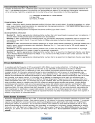 Form EE-1 Worker&#039;s Claim for Benefits Under the Energy Employees Occupational Illness Compensation Program Act, Page 2