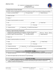 Form CW-1 (ETA-9142C) Application for Temporary Employment Certification, Page 2