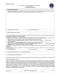 Form CW-1 (ETA-9142C) Application for Temporary Employment Certification, Page 5