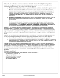 Formulario WH-530 Solicitud Para Contratista De Trabajo Agricola O Empleado De Contratista De Trabajo Agricola Certificado De Registro Ley De Proteccion Al Trabajador Agricola Migrante Y Temporal (Spanish), Page 6