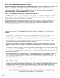 Formulario WH-530 Solicitud Para Contratista De Trabajo Agricola O Empleado De Contratista De Trabajo Agricola Certificado De Registro Ley De Proteccion Al Trabajador Agricola Migrante Y Temporal (Spanish), Page 7