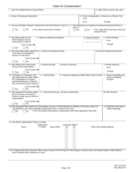 Form CA-721A Notice of Law Enforcement Officer&#039;s Injury or Occupational Disease, Page 3