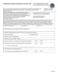 Form LS-8 Settlement Approval Request 8(I)