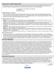 Form EE-2 Survivor&#039;s Claim for Benefits Under the Energy Employees Occupational Illness Compensation Program Act, Page 3