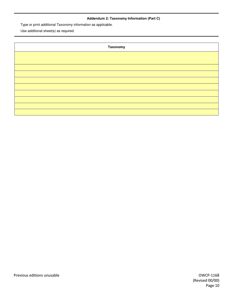 Form OWCP-1168 Provider Enrollment Form, Page 12