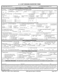 FRA Form 6180.71 U. S. Dot Crossing Inventory Form, Page 2