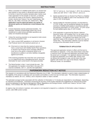 TTB Form 5100.16 &quot;Application for Transfer of Spirits and/or Denatured Spirits in Bond&quot;, Page 2