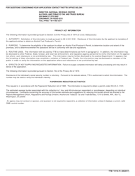 TTB Form 5110.74 &quot;Application for an Alcohol Fuel Producer Permit Under 26 U.s.c. 5181&quot;, Page 4