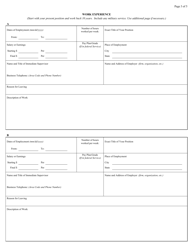 Form AO78 Application for Judicial Branch Federal Employment, Page 3