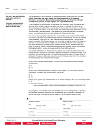 Official Form 101 Voluntary Petition for Individuals Filing for Bankruptcy, Page 9