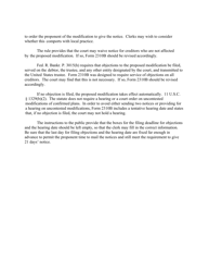 Instructions for Form B2310B Order Fixing Time to Object to Proposed Modification of Confirmed Chapter 13 Plan, Page 2