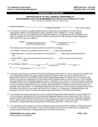 Document preview: Form BOEM-1019 Insurance Certificate