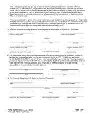 Form BOEM-1023 Financial Guarantee, Page 2