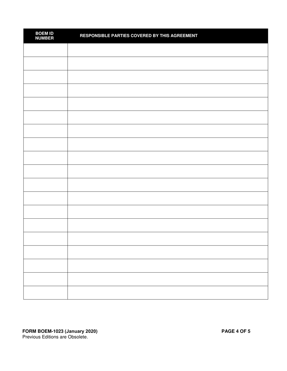 Form BOEM-1023 Financial Guarantee, Page 4