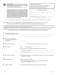 Form DCS Document Cover Sheet for Recordation of Documents Under 17 U.s.c. 205, Page 4