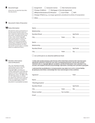 Form DCS Document Cover Sheet for Recordation of Documents Under 17 U.s.c. 205, Page 5