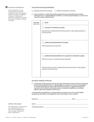 Form DCS Document Cover Sheet for Recordation of Documents Under 17 U.s.c. 205, Page 6