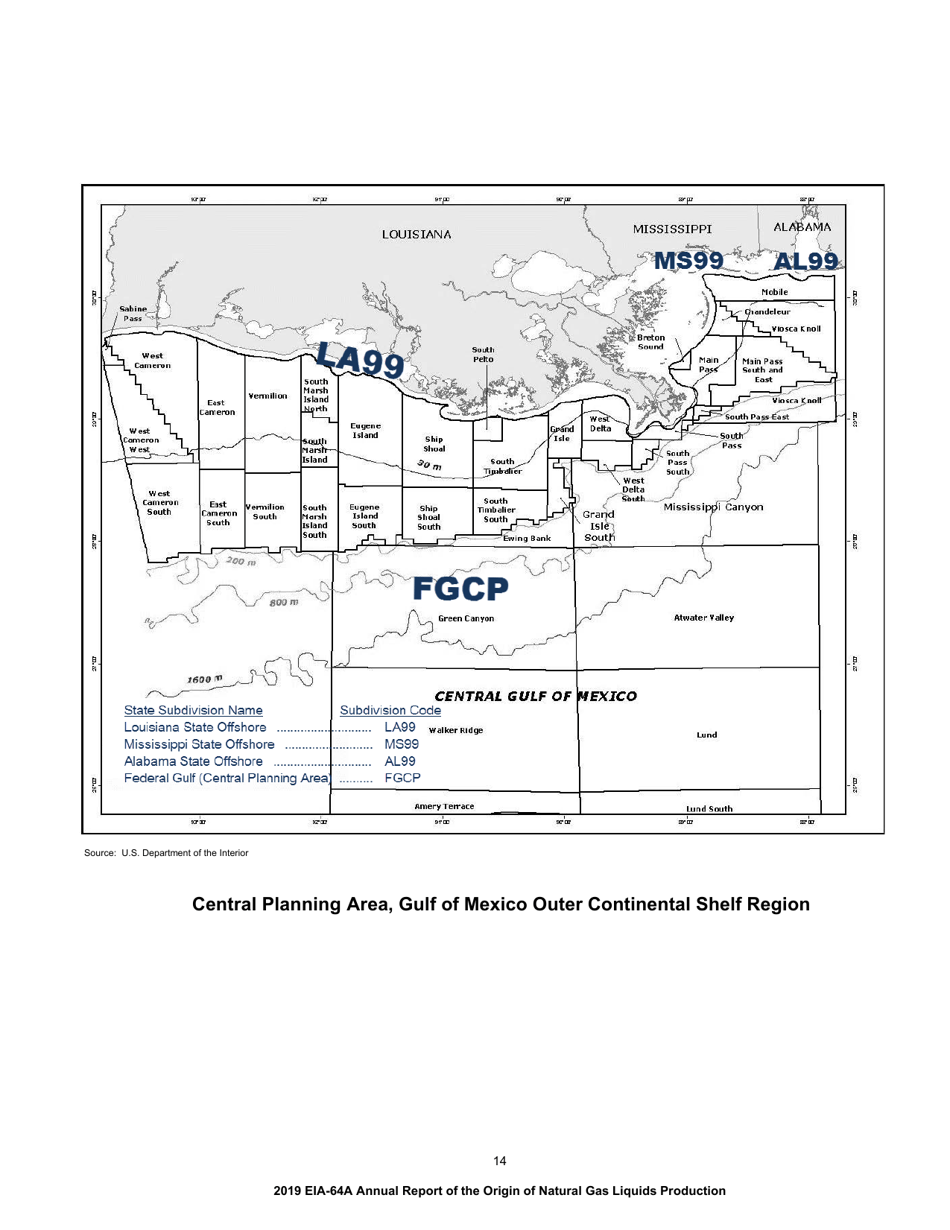 Instructions for Form EIA-64A Annual Report of the Origin of Natural Gas Liquids, Page 14