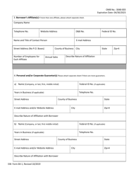 Form EIB-84-1 Application for Export Working Capital Guarantee, Page 5