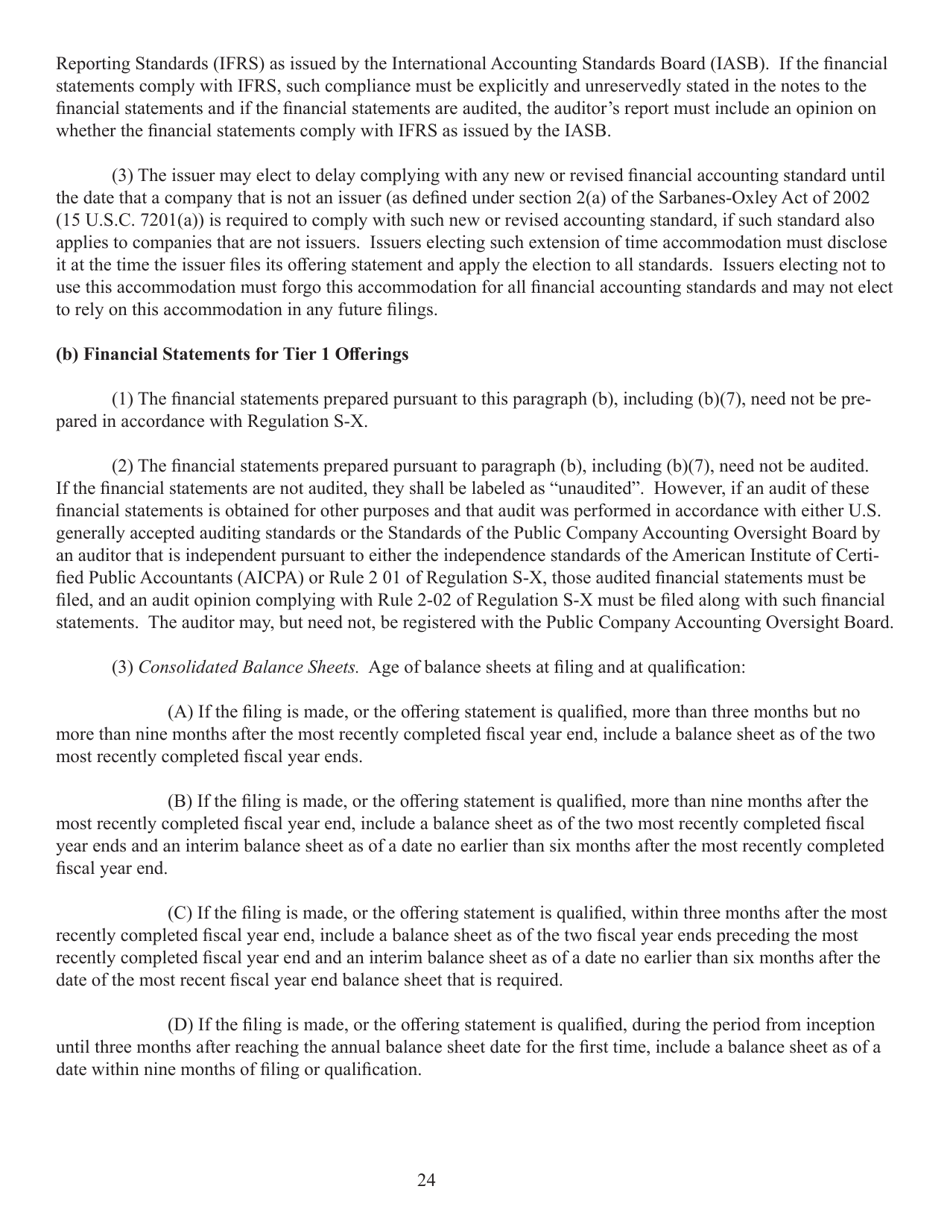Form 1-A (SEC Form 0486) Regulation a Offering Statement Under the Securities Act of 1933, Page 24