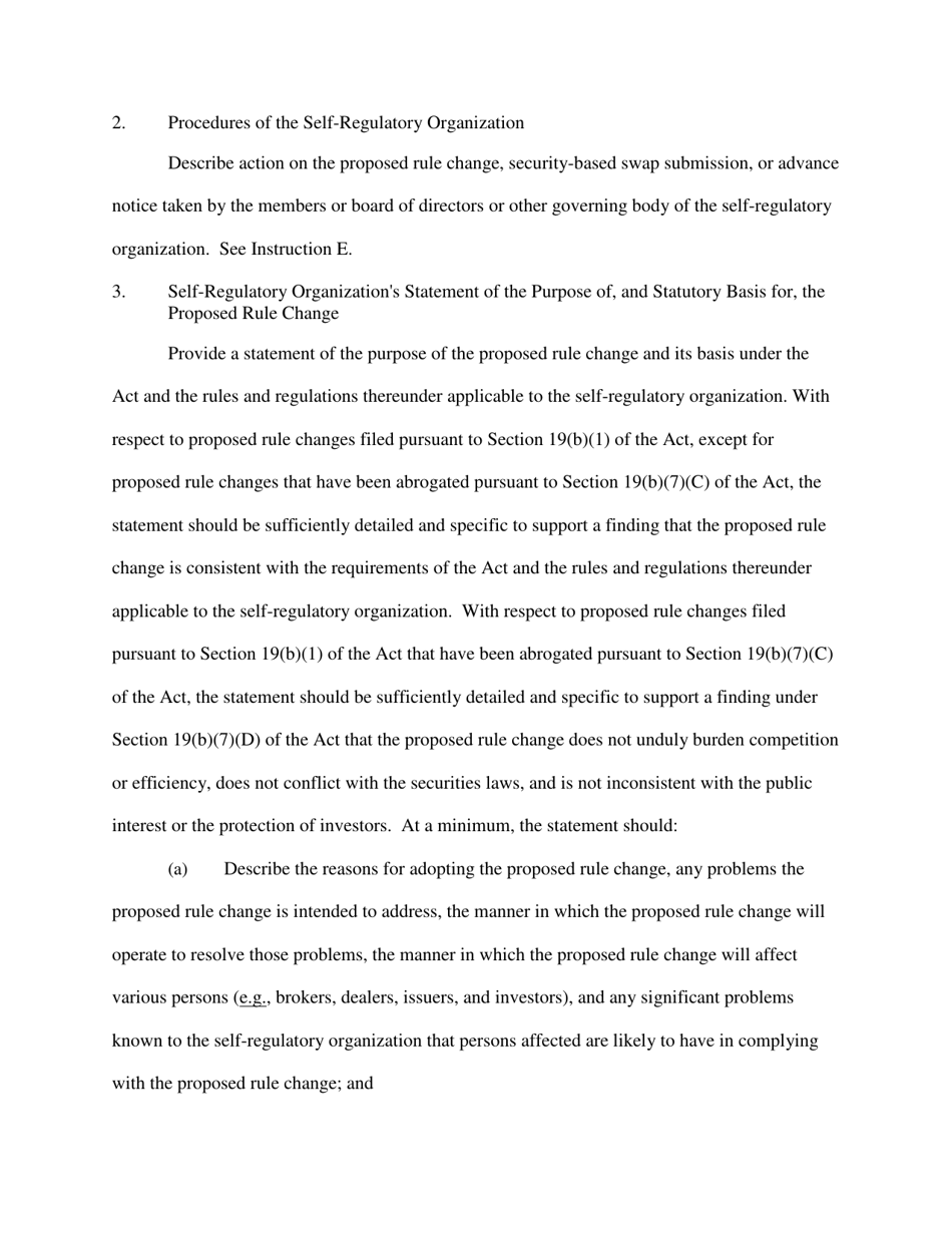 Form 19B-4 (SEC Form 1832) Proposed Rule Change by Self-regulatory Organization, Page 10