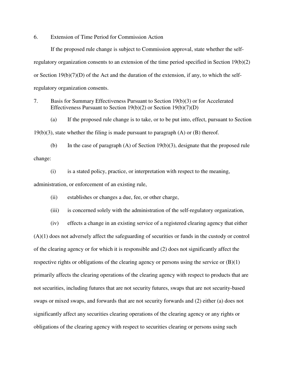 Form 19B-4 (SEC Form 1832) Proposed Rule Change by Self-regulatory Organization, Page 14