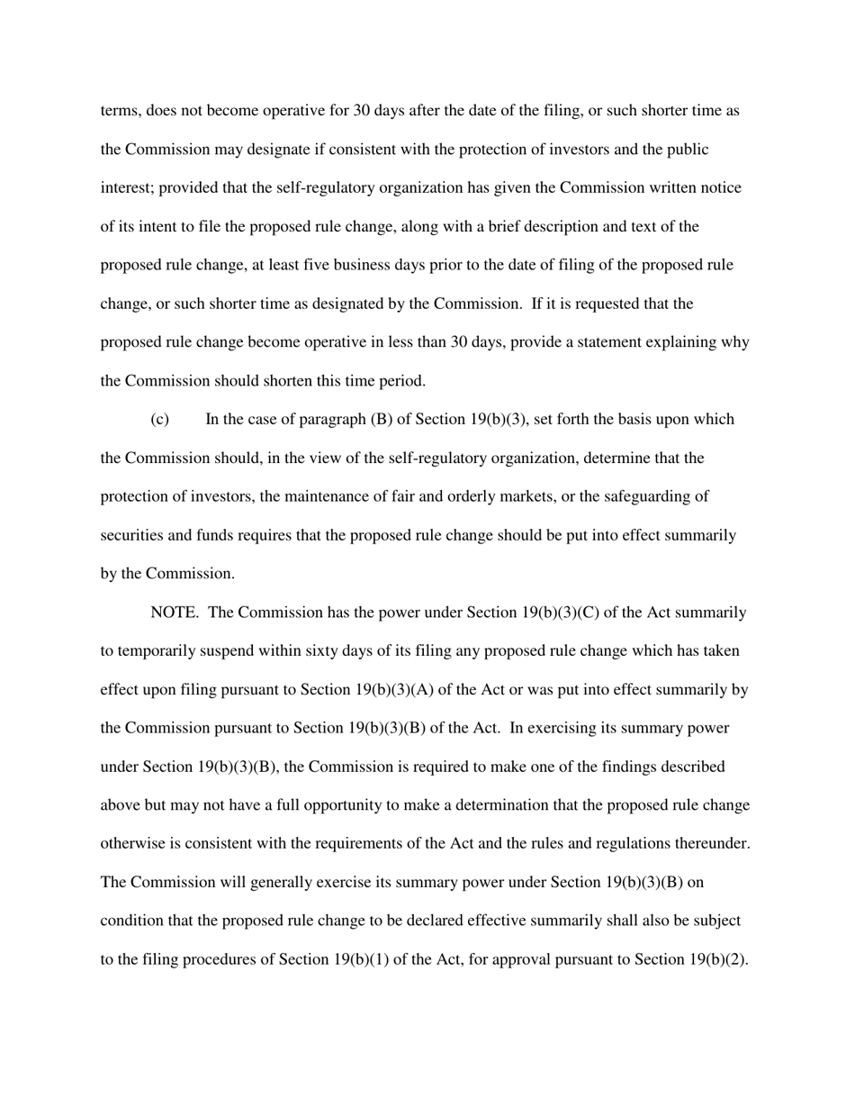 Form 19B-4 (SEC Form 1832) Proposed Rule Change by Self-regulatory Organization, Page 16