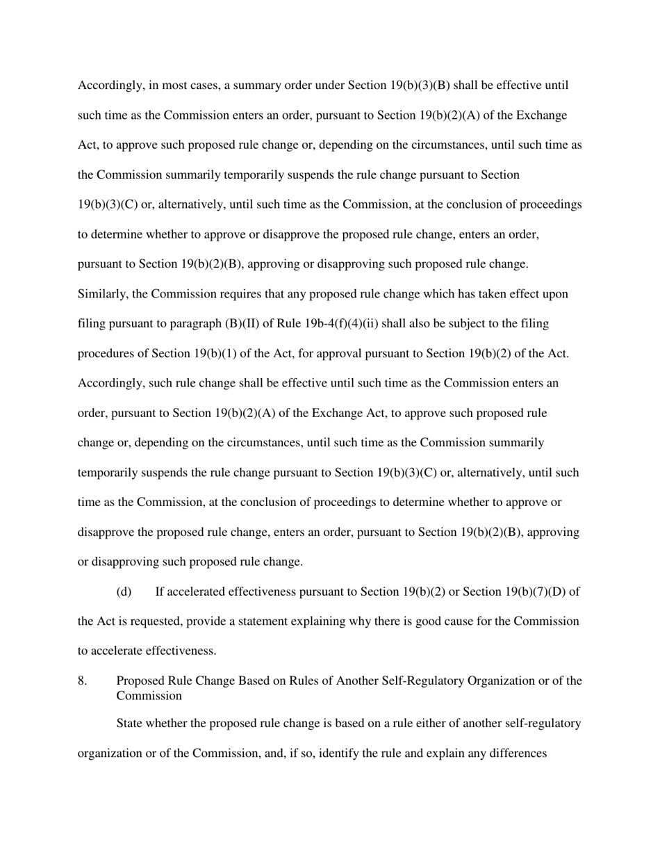 Form 19B-4 (SEC Form 1832) Proposed Rule Change by Self-regulatory Organization, Page 17