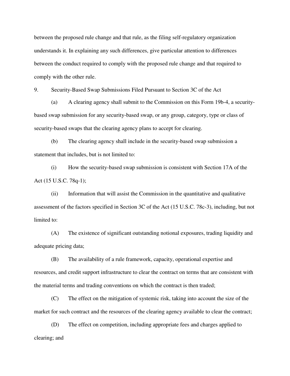 Form 19B-4 (SEC Form 1832) Proposed Rule Change by Self-regulatory Organization, Page 18
