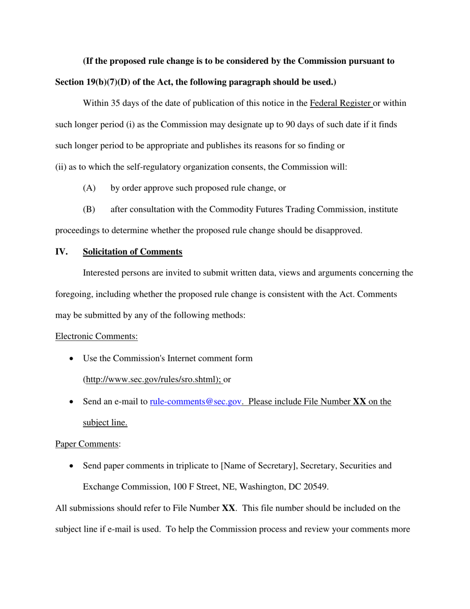 Form 19B-4 (SEC Form 1832) Proposed Rule Change by Self-regulatory Organization, Page 29