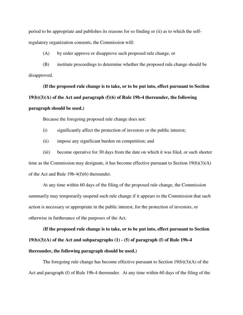 Form 19B-4 (SEC Form 1832) Proposed Rule Change by Self-regulatory Organization, Page 34