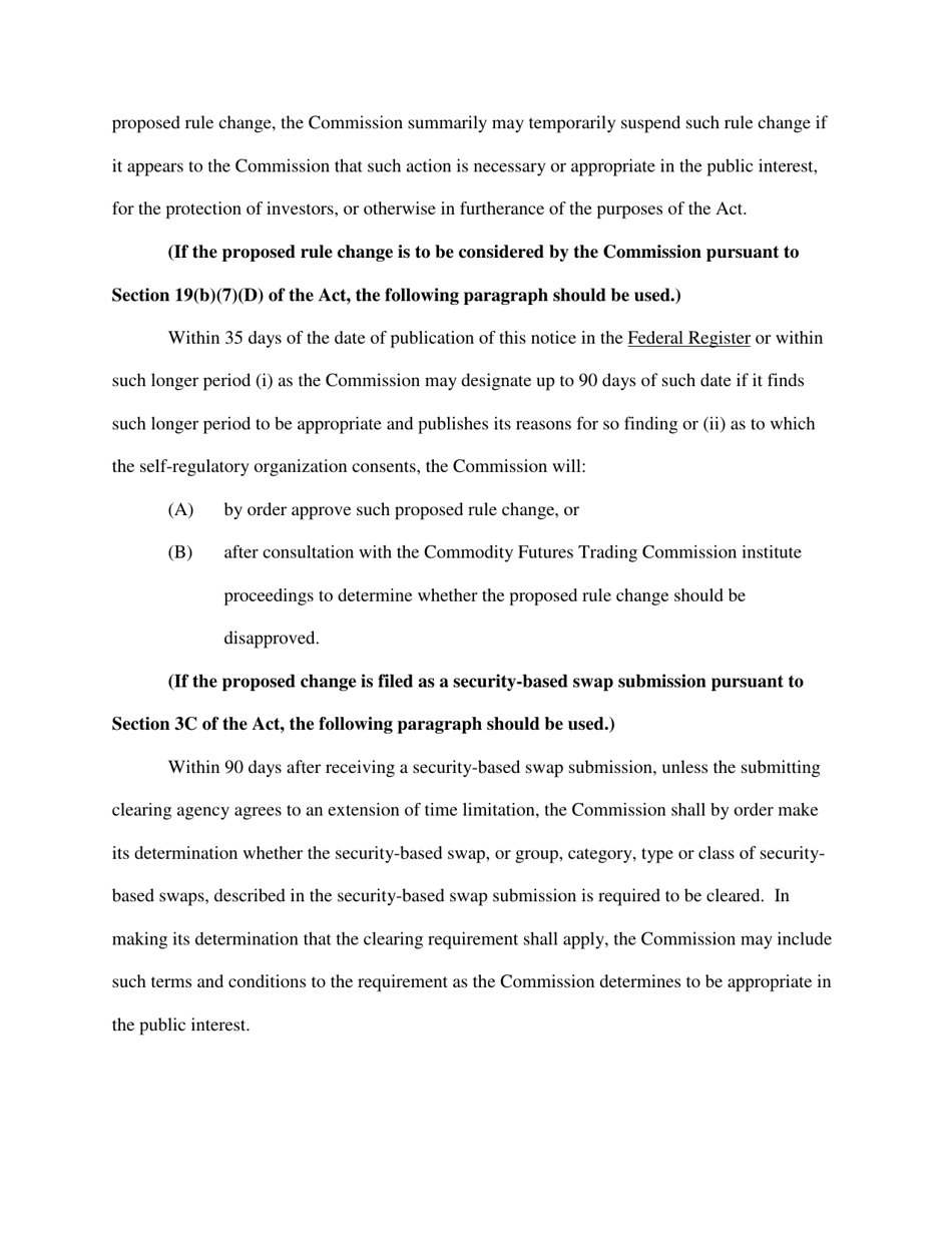 Form 19B-4 (SEC Form 1832) Proposed Rule Change by Self-regulatory Organization, Page 35