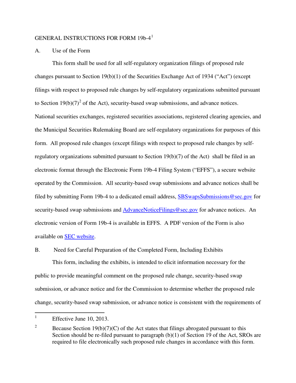 Form 19B-4 (SEC Form 1832) Proposed Rule Change by Self-regulatory Organization, Page 3
