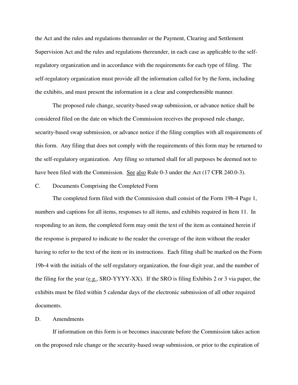 Form 19B-4 (SEC Form 1832) Proposed Rule Change by Self-regulatory Organization, Page 4