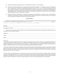 Form F-4 (SEC Form 2078) Registration Statement Under the Securities Act of 1933, Page 15