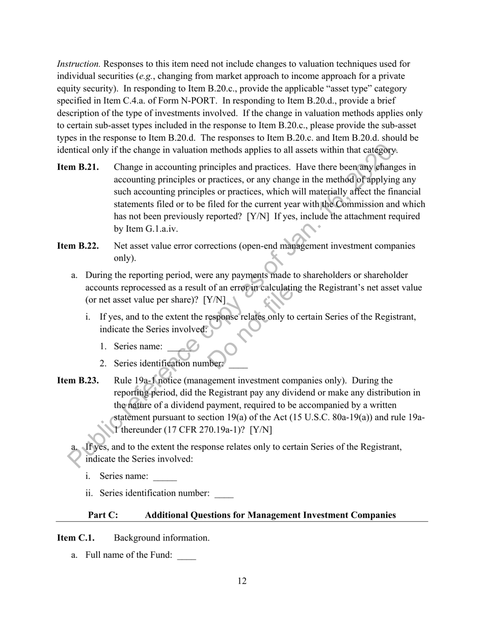 Form N-CEN Annual Report for Registered Investment Companies, Page 13