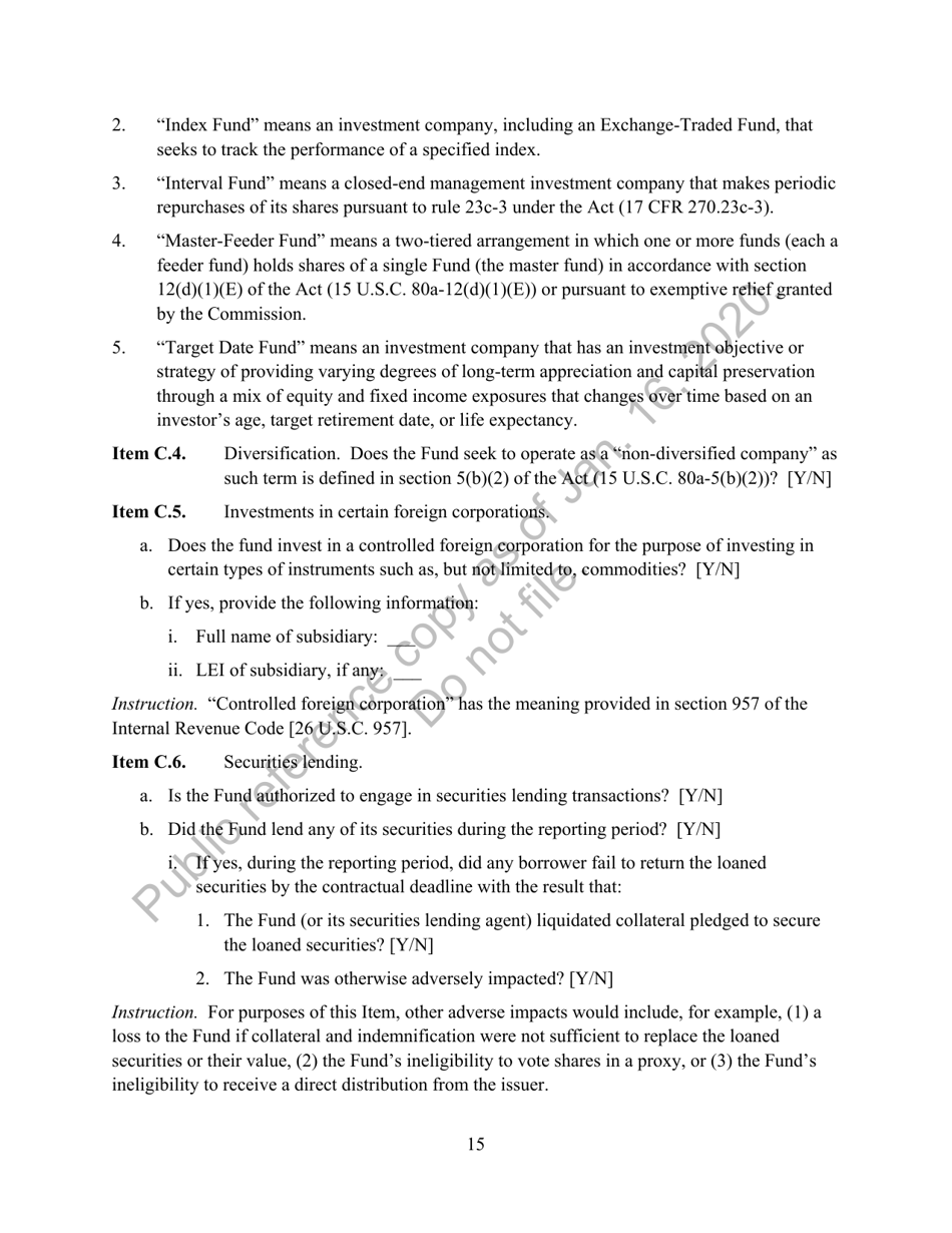 Form N-CEN Annual Report for Registered Investment Companies, Page 16