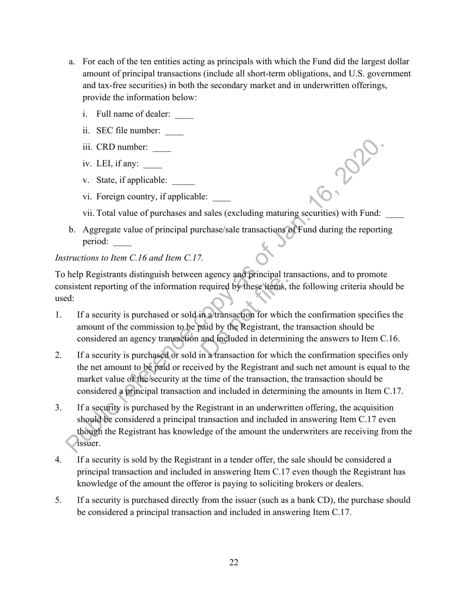 Form N-CEN Annual Report for Registered Investment Companies, Page 23