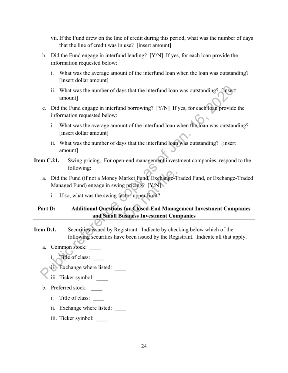 Form N-CEN Annual Report for Registered Investment Companies, Page 25