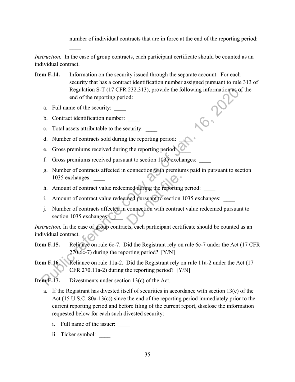 Form N-CEN Annual Report for Registered Investment Companies, Page 36