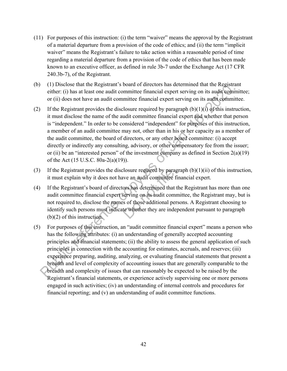 Form N-CEN Annual Report for Registered Investment Companies, Page 43