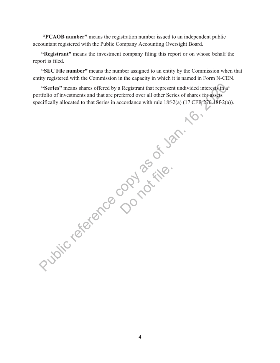 Form N-CEN Annual Report for Registered Investment Companies, Page 5