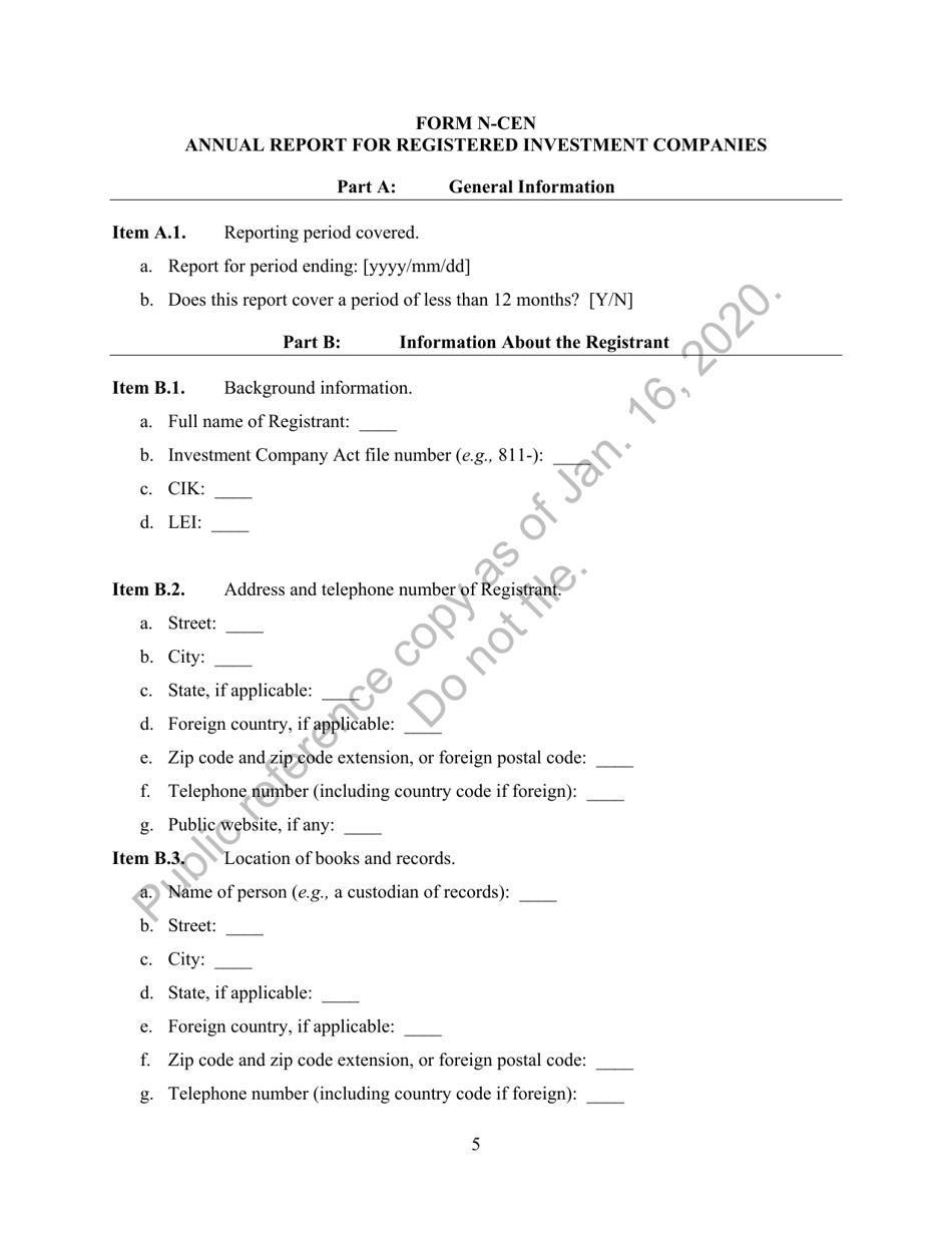Form N-CEN Annual Report for Registered Investment Companies, Page 6