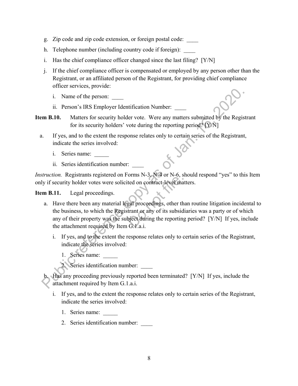Form N-CEN Annual Report for Registered Investment Companies, Page 9