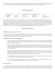 Form S-1 (SEC Form 870) Registration Statement Under the Securities Act of 1933, Page 2