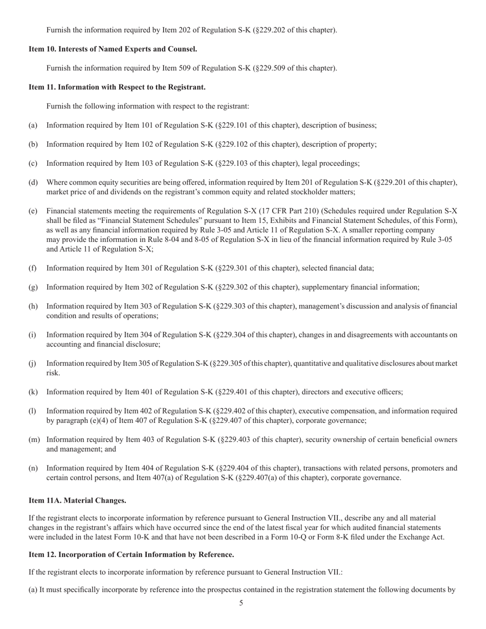 Form S-1 (SEC Form 870) Registration Statement Under the Securities Act of 1933, Page 5