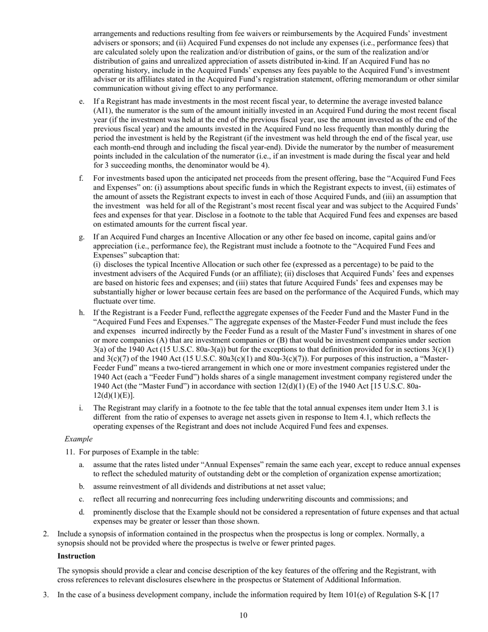 Form N-2 (SEC Form 1716) Registration Statement for Closed-End Management Investment Companies, Page 12