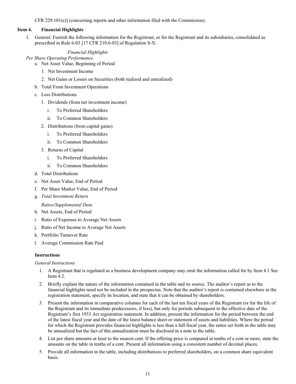 Form N-2 (SEC Form 1716) Registration Statement for Closed-End Management Investment Companies, Page 13