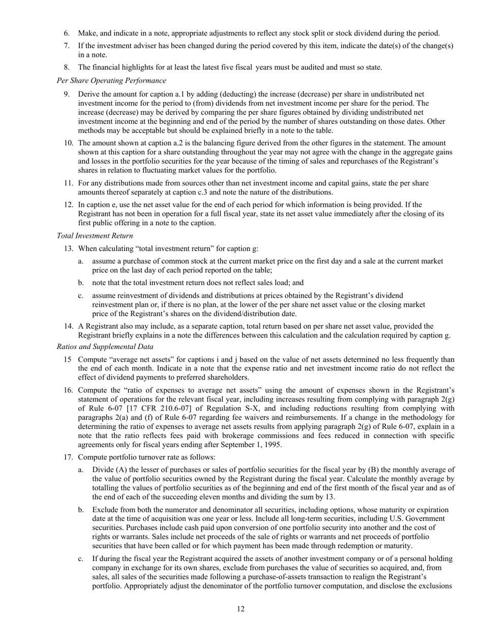 Form N-2 (SEC Form 1716) Registration Statement for Closed-End Management Investment Companies, Page 14