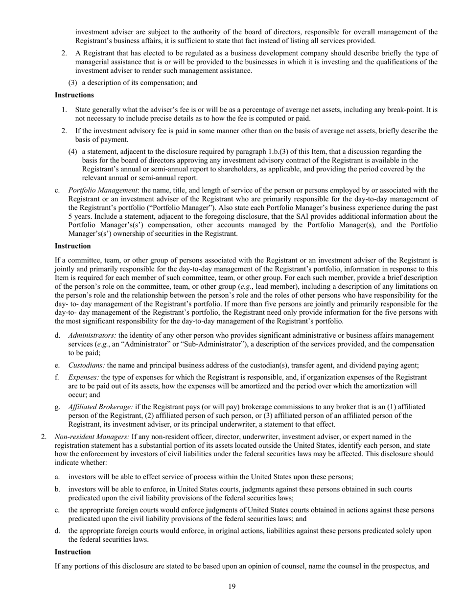 Form N-2 (SEC Form 1716) Registration Statement for Closed-End Management Investment Companies, Page 21
